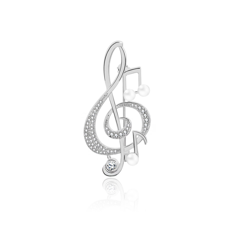 Music Note Women Brooch Pin